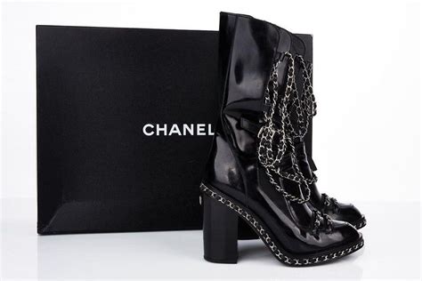 boots femme chanel|Chanel platform boots.